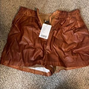 Sparkle & Fade Leather Shorts